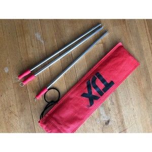 TJX Reusable Stainless Steel Drinking Straws 9.5" Straight with Brush 3pcs. Case